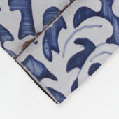 Mediterrane Lemons Summer Portugese Tegels Fleece Deken (Hoek)