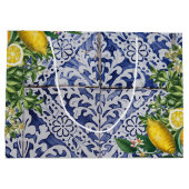 Mediterrane Lemons Summer Portugese Tegels Groot Cadeauzakje (Achterkant)