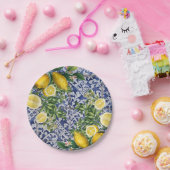 Mediterrane Lemons Summer Portugese Tegels Papieren Bordje (Feest)