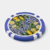 Mediterrane Lemons Summer Portugese Tegels Poker Chips (Enkel)