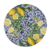 Mediterrane Lemons Summer Portugese Tegels Snijplank (Voorkant)