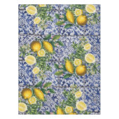 Mediterrane Lemons Summer Portugese Tegels Tafelkleed (Voorkant)