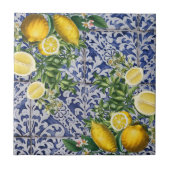 Mediterrane Lemons Summer Portugese Tegels Tegeltje (Voorkant)