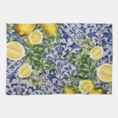 Mediterrane Lemons Summer Portugese Tegels Theedoek (Horizontaal)