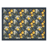 Mediterrane levendige sinaasappels vruchten marine tafelkleed (Voorkant (Horizontaal))