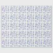 mediterrane levensbeschrijving cadeaupapier (Vlak)