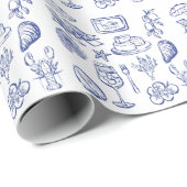 mediterrane levensbeschrijving cadeaupapier (Rol Hoek)