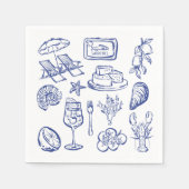 mediterrane levensbeschrijving servet (Voorkant)