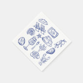 mediterrane levensbeschrijving servet (Hoek)