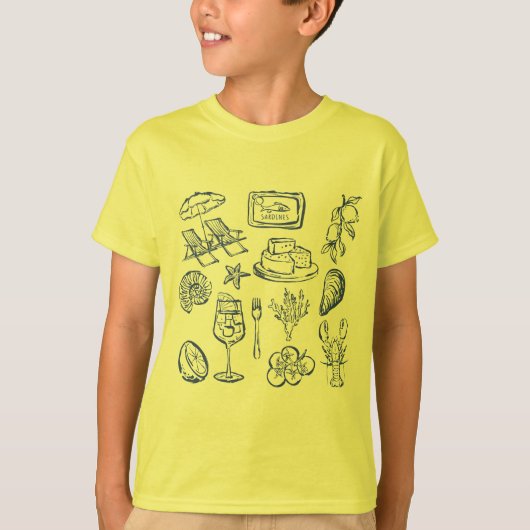 mediterrane levensbeschrijving t-shirt (Voorkant)
