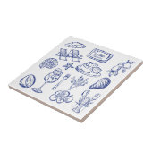 mediterrane levensbeschrijving tegeltje (Zijkant)