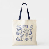 mediterrane levensbeschrijving tote bag (Achterkant)