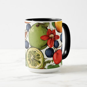 Mediterrane limoenen, citroenen en bloemen. Geschi Mok