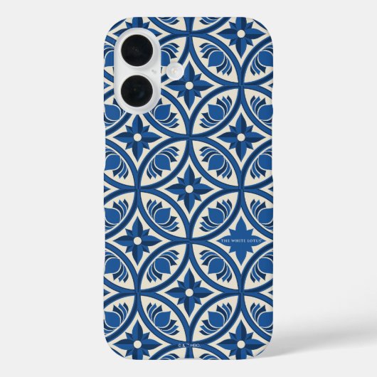 Mediterrane Lotus Tegel - De Witte Lotus Case-Mate iPhone Case (Achterkant)