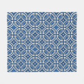 Mediterrane Lotus Tegel - De Witte Lotus Fleece Deken (Voorkant (Horizontaal))