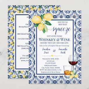 Mediterrane Main Squeeze Whiskey & Wine Shower Kaart