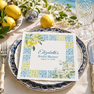 Mediterrane Middag Huwelijksfeest Papieren Servett Servet