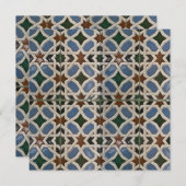 Mediterrane Mosaic Blue Groen (Voorkant / Achterkant)