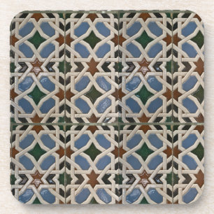 Mediterrane Mosaic Blue Groen Bier Onderzetter