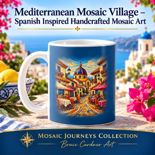 Mediterrane Mozaïekdorp Koffiemok