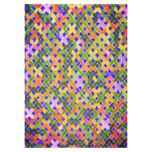 Mediterrane mozaïektablet tafelkleed (Voorkant)