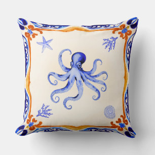 mediterrane octopus kussen