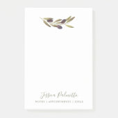 Mediterrane Olijfbijkantoor — Aangepaste band Post-it® Notes (Voorkant)