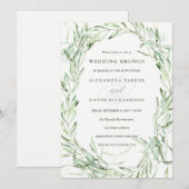 Mediterrane Olijfbijkantoren | Wedding Brunch Kaart (Voorkant / Achterkant)