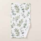 Mediterrane Olijftak Aquarel Bad Handdoek (Handdoek)