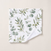 Mediterrane Olijftak Aquarel Bad Handdoek (Wasdoekje)