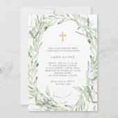 Mediterrane Olijftakken Eerste Heilige Communie Kaart (Voorkant)