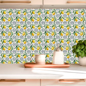 Mediterrane Siciliaanse citroen Waterverf Tegeltje