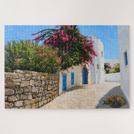 Mediterrane Steeg Legpuzzel (Horizontaal)