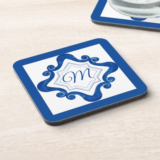 Mediterrane stijl bier onderzetter (Linkerzijde)