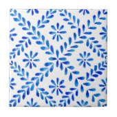 Mediterrane stijl blauwe keramische tegel tegeltje (Voorkant)