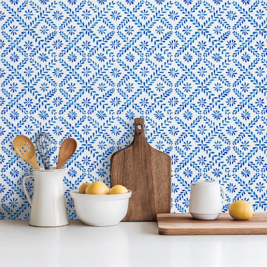 Mediterrane stijl blauwe keramische tegel tegeltje