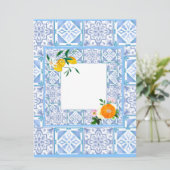 Mediterrane stijl,citroens,Amalfi-stijl, Kaart (Staand voorkant)