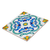 Mediterrane stijl keramische Tegel. Tegeltje (Zijkant)