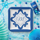 Mediterrane stijl papieren bordje (Feest)