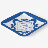 Mediterrane stijl papieren bordje (Gebogen)