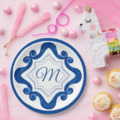 Mediterrane stijl papieren bordje (Feest)