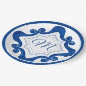 Mediterrane stijl papieren bordje (Gekanteld)