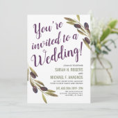 Mediterrane stijl Sangria | Uitnodiging voor Sage  (Staand voorkant)