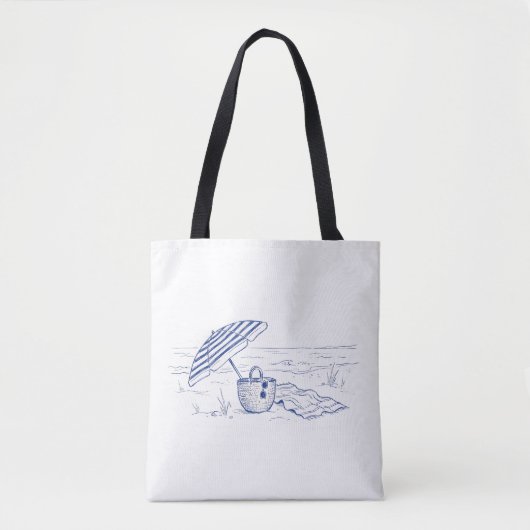 Mediterrane strandtas tote bag (Voorkant)