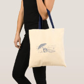 Mediterrane strandtas tote bag (Voorkant (product))