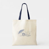 Mediterrane strandtas tote bag (Achterkant)