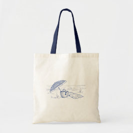 Mediterrane strandtas tote bag