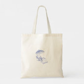 Mediterrane strandtas tote bag (Achterkant)