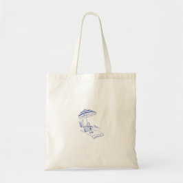 Mediterrane strandtas tote bag