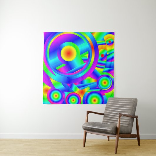 Mediterrane Sunrise Tapestry Wandkleed (In situ)